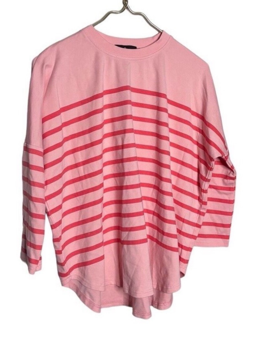 Tuckernuck’s Pomander Place Drop Shoulder 
Salmon Striped Top